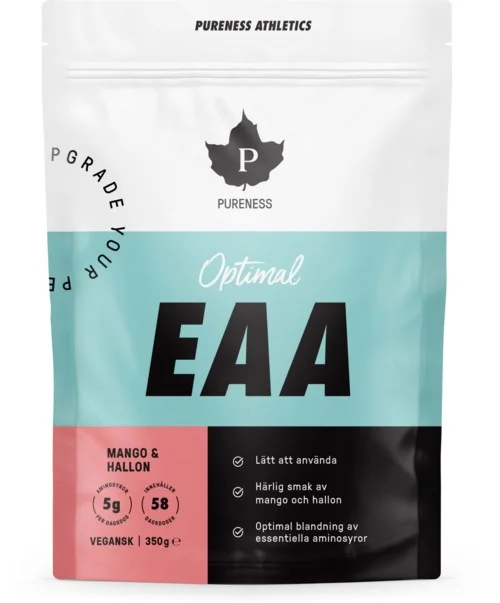 Pureness Athletics Optimal EAA-pulver Mango & Hallon 350 g v:8867346 Pureness Athletics Optimal EAA-pulver Mango & Hallon 350 g v:8867346