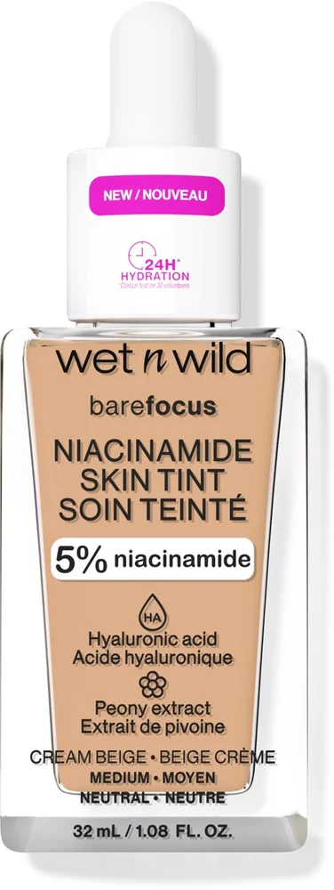 Wet n Wild Bare Focus Niacinamide Skin Tint Cream Beige v:5835653
