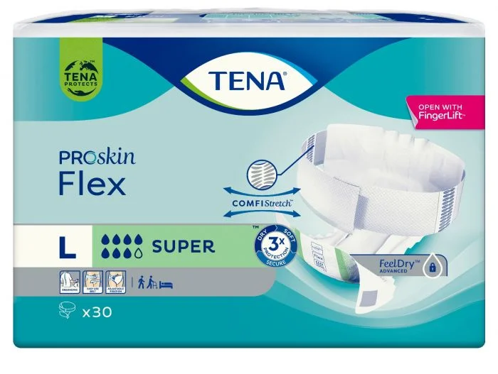 TENA Proskin Flex Super beltebleie str L 30 stk v:8974600