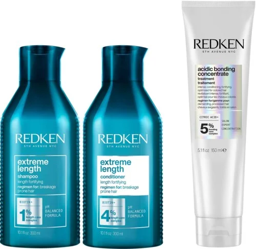 Redken Extreme Length Shampoo 300 ml & Conditioner 300 ml & Leave-in 150 ml v:3658091