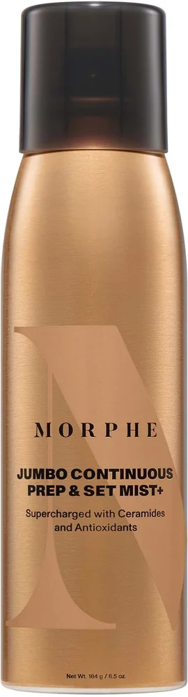 Morphe Jumbo Continuous Prep & Set Mist+ Supercharged With Antioxidants And Ceramides Jumbo v:6700253 Morphe Jumbo Continuous Prep & Set Mist+ Supercharged With Antioxidants And Ceramides Jumbo v:6700253