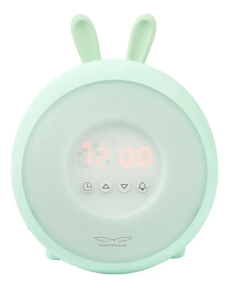 Rabbit & Friends Wakeup Lampe m. Vekkerklokke Grønn – 1 stk. v:9559439 Rabbit & Friends Wakeup Lampe m. Vekkerklokke Grønn – 1 stk. v:9559439