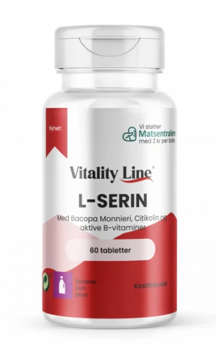 Vitality Line L-serin 60 tabletter v:3054377