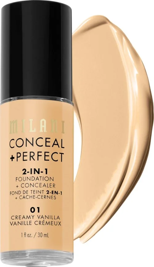 Milani Conceal & Perfect Liquid Foundation Creamy Vanilla v:1145154 Milani Conceal & Perfect Liquid Foundation Creamy Vanilla v:1145154