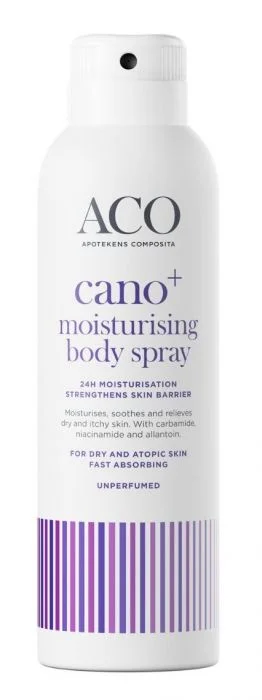 ACO Cano+ Moisturising Body Spray – Tørr og kløende hud v:1006435 ACO Cano+ Moisturising Body Spray – Tørr og kløende hud v:1006435