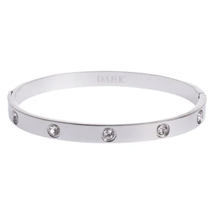 DARK Big Dot Bangle Silver v:1361116 DARK Big Dot Bangle Silver v:1361116