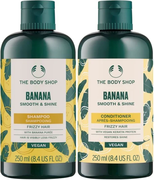 The Body Shop Banana Bundle Smooth & Shine Shampoo 250 ml & Conditioner 250 ml v:4583542 The Body Shop Banana Bundle Smooth & Shine Shampoo 250 ml & Conditioner 250 ml v:4583542