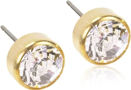 Blomdahl Golden Titanium Crystal Bezel 4 mm v:8150640