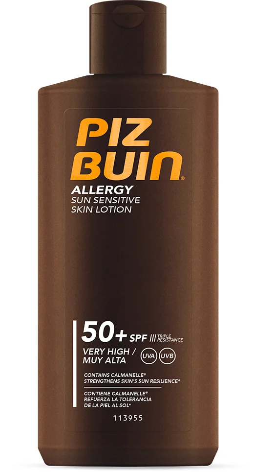 Piz Buin Allergy Sun Lotion SPF50+ for solsensitiv hud v:5599233