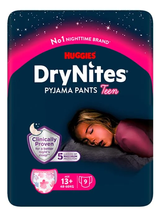 Huggies DryNites Girls 13+ år – 9 stk. v:1421638 Huggies DryNites Girls 13+ år – 9 stk. v:1421638