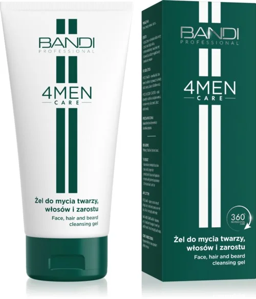 Bandi 4MEN Care Face, hair and beard cleansing gel 150 ml v:5262178