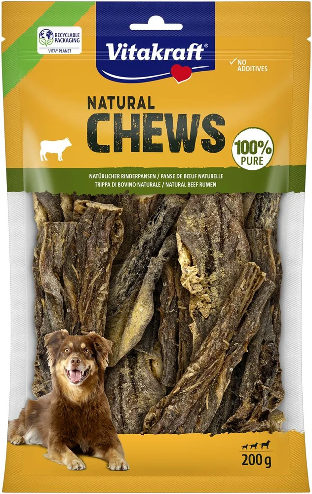 Vitakraft NATURAL CHEWS oksetalg, tørket – 200 g. v:2715077