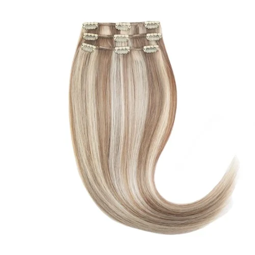 Rapunzel of Sweden Classic Clip-ins Straight / Light Volume / 3 pieces 50 cm M7.3/10.8 Cendre Ash Blonde Mix v:9029149