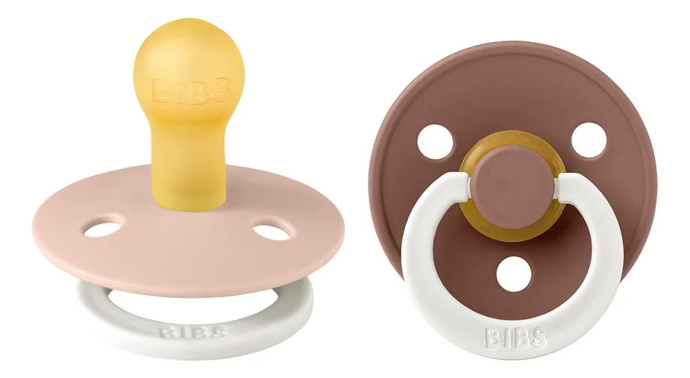 BIBS Colour GLOW Latex Rund Blush/Woodchuck 2 pak – Flere størrelser v:4337185 BIBS Colour GLOW Latex Rund Blush/Woodchuck 2 pak – Flere størrelser v:4337185