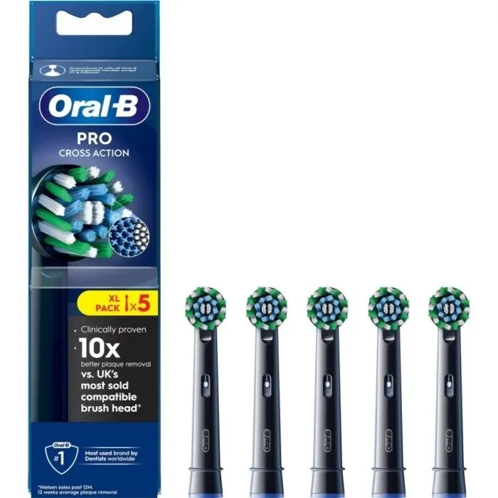Oral-B Pro Cross Action Black Børstehoder 5-Pack v:5158914