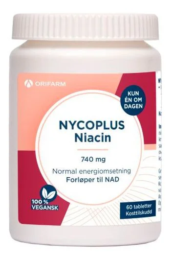 Nycoplus Niacin 740 mg tabletter – 60 stk. v:5738253 Nycoplus Niacin 740 mg tabletter – 60 stk. v:5738253