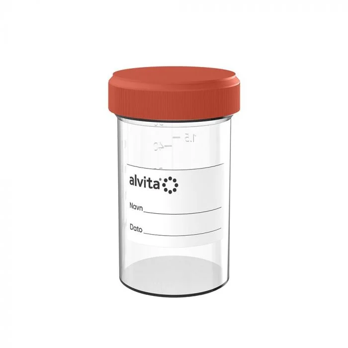Alvita Urinprøveglass 60 ml – Med lokk v:4596804 Alvita Urinprøveglass 60 ml – Med lokk v:4596804