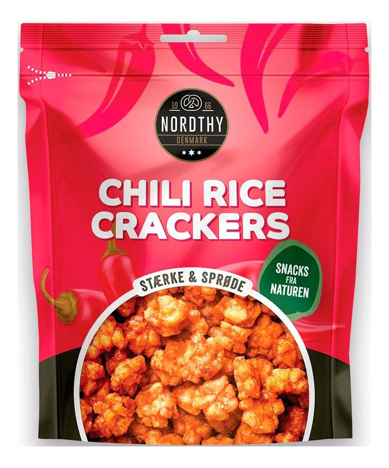 Nordthy Chili Rice Crackers - 80 g. v:4928675