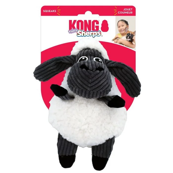 KONG Sherps Floofs Sheep hundeleke flerfarget v:9017900 KONG Sherps Floofs Sheep hundeleke flerfarget v:9017900