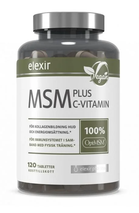 Elexir Pharma MSM Plus C-Vitamin tabletter 120 stk v:2975637 Elexir Pharma MSM Plus C-Vitamin tabletter 120 stk v:2975637