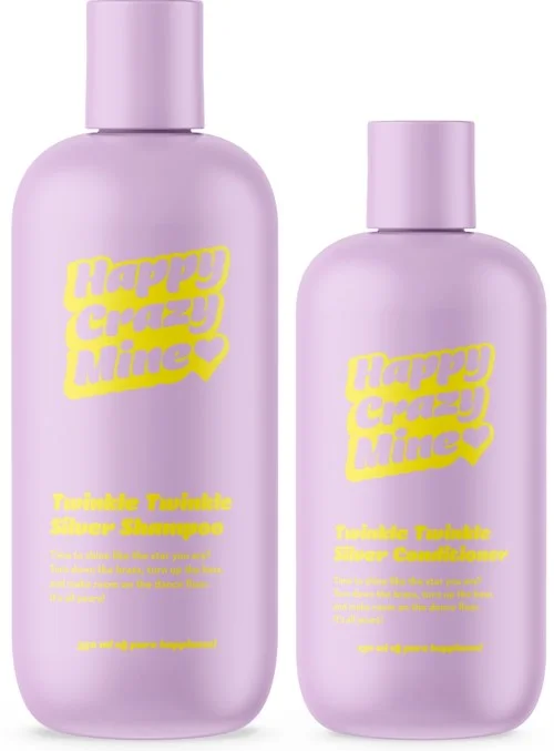 Happy Crazy Mine Twinkle Twinkle Silver Shampoo 350 ml & Silver Conditioner 250 ml v:8878757 Happy Crazy Mine Twinkle Twinkle Silver Shampoo 350 ml & Silver Conditioner 250 ml v:8878757