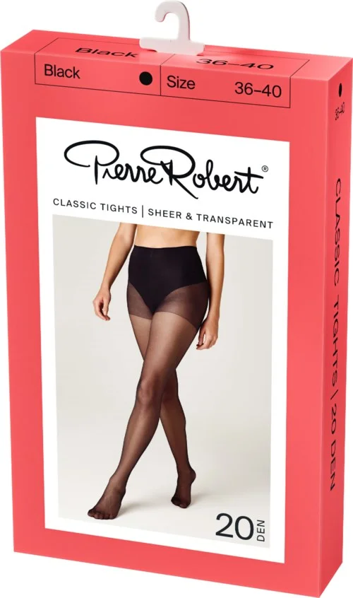 Pierre Robert Classic Tights Sheer & Transparent 20 DEN Black 44-48 v:2722692 Pierre Robert Classic Tights Sheer & Transparent 20 DEN Black 44-48 v:2722692