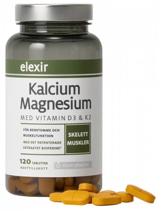 Elexir Pharma Kalsium og Magnesium tabletter 120 stk v:8765163 Elexir Pharma Kalsium og Magnesium tabletter 120 stk v:8765163