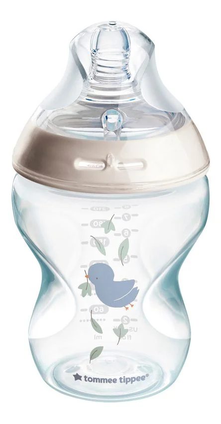 Tommee Tippee Natural Start Tåteflaske 260 ml. - Deco Hvit - 1 stk. v:8288126