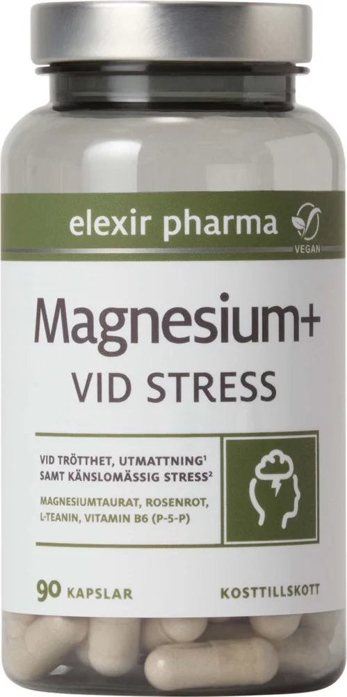Elexir Pharma Magnesium+ Vid stress 90 stk v:5935122 Elexir Pharma Magnesium+ Vid stress 90 stk v:5935122
