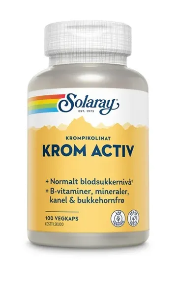 Solaray kromactiv 100 tabletter v:2817999