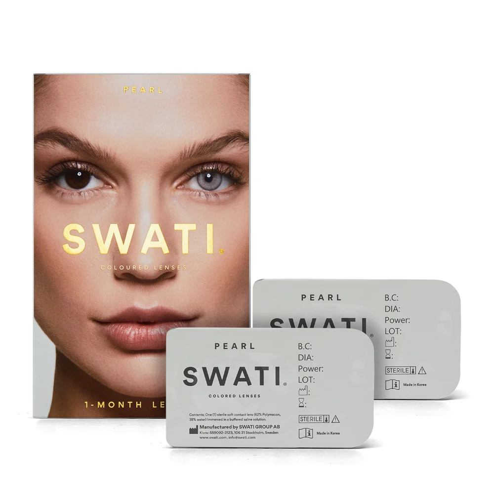 Oppdag SWATI Coloured Lenses Pearl 1 Month – Ny Stil v:8858192