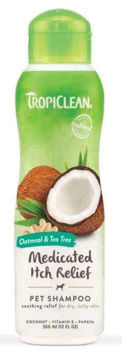 Tropiclean Sjampo Oatmeal Tea Tree 355ml v:2986055