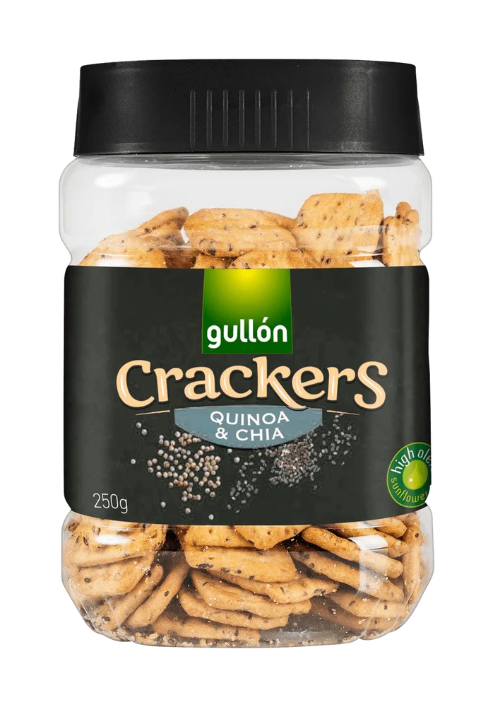 Gullón Crackers Quinoa & Chia – 250 g v:6032927 Gullón Crackers Quinoa & Chia – 250 g v:6032927