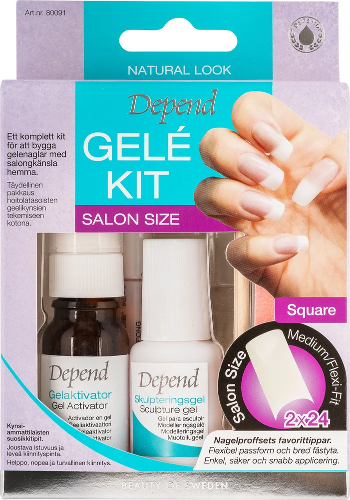 Gel Kit Salon Size Medium Square – Depend v:9357801