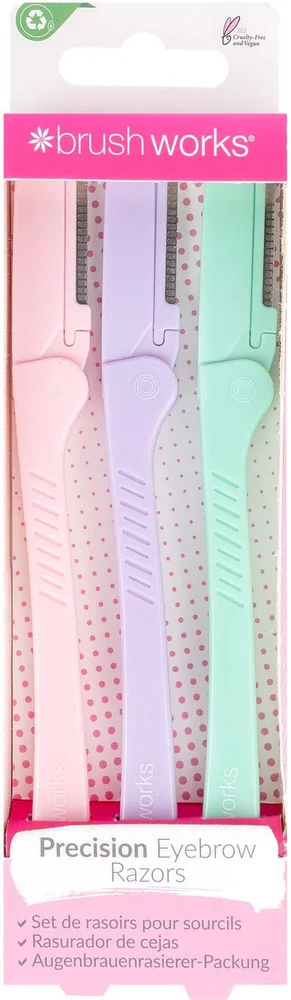 Brushworks Pastel Eye Brow Razors 3-pack v:6525693 Brushworks Pastel Eye Brow Razors 3-pack v:6525693