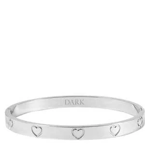 DARK Heart Bangle Silver v:5296735
