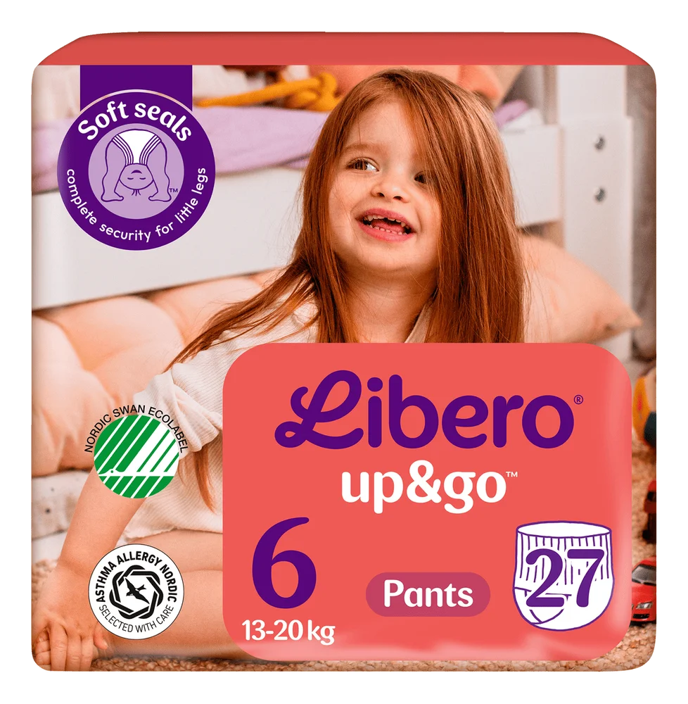Libero Up&Go 6 Buksebleie 13-20 kg – 27 stk. v:1506611 Libero Up&Go 6 Buksebleie 13-20 kg – 27 stk. v:1506611