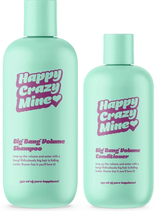 Happy Crazy Mine Big Bang Volume Shampoo 350 ml & Volume Conditioner 250 ml v:9876449 Happy Crazy Mine Big Bang Volume Shampoo 350 ml & Volume Conditioner 250 ml v:9876449