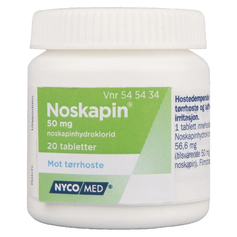 Noskapin tabletter 50mg – 20 stk v:2776594